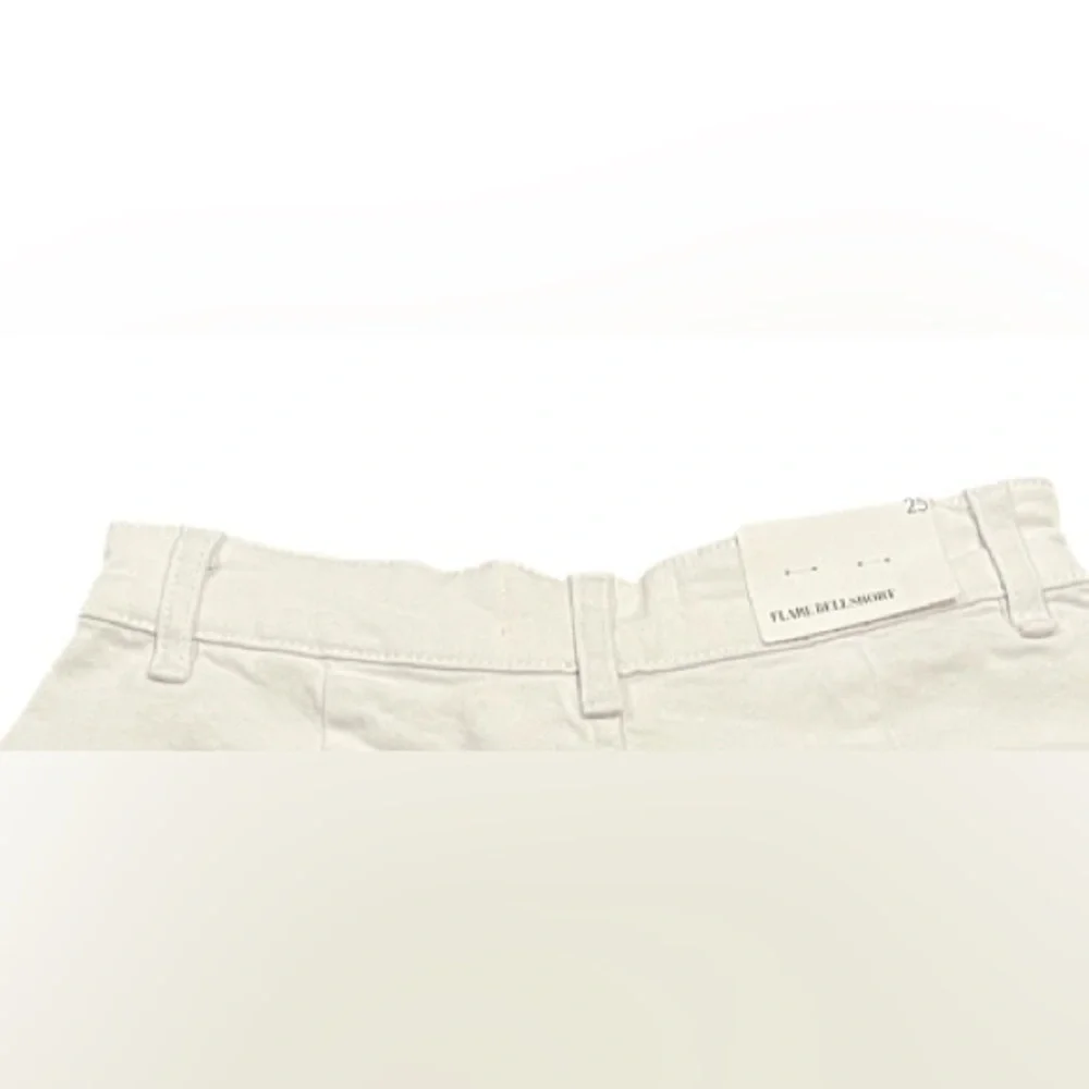 We Wore What White Denim Flare Short - Picture 5 of 8